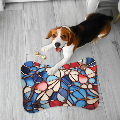 Matelas d'alimentation en os 1 pièce RWB Glass Art