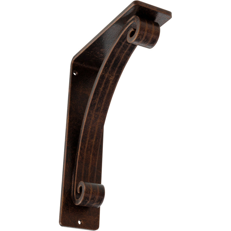 Support en fer forgé Legacy, Cuivre antique, H 8 po x l 2 po x P 5,5 po