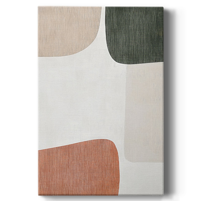Abstrait, toile tendue avec châssis prêt à accrocher, H 48 po x l 32 po