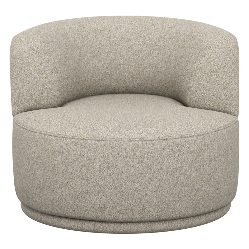 taupe swivel chair, Cream