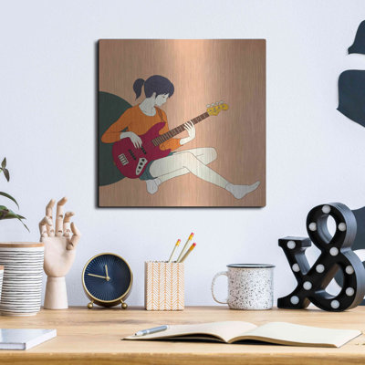«Play The Bass» par Sai Tamiya, art mural en métal