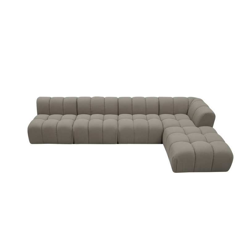 Canapé modulaire réversible de 140 po de large avec repose-pieds Azion