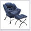 Fauteuil d'appoint moderne avec repose-pieds, accoudoirs, poche latérale et repose-pieds pour petits espaces, fauteuil de lecture confortable et élégant-389299587