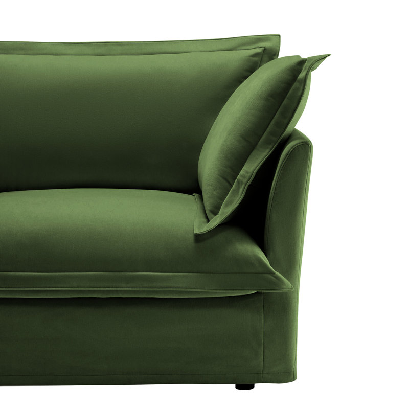 Fauteuil rembourré avec chenille, coussins gonflables, sièges profonds, housses amovibles, housse de protection pour le salon, tissu en chenille, assise confortable et spacieuse, structure en bois