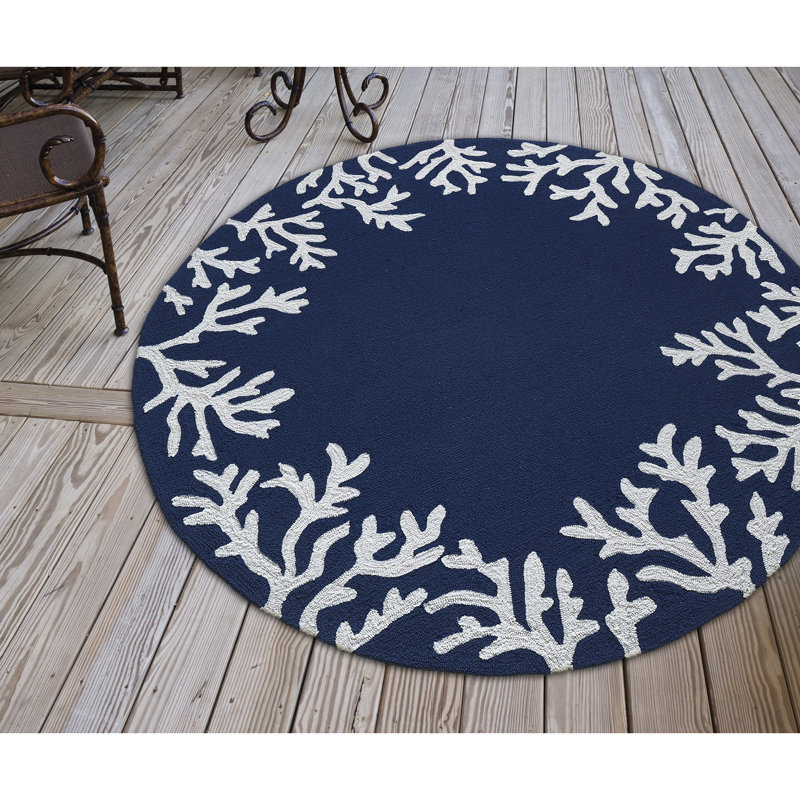 Bellavia Performance Hand Tufted Indoor / Outdoor Rug, Round 8'