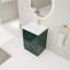 Meuble-lavabo autoportant avec lavabo en résine