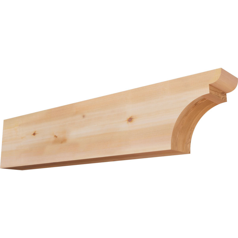 Yorktown Smooth Rafort Tail, Cèdre rouge, H 10 po x l 48 po x P 5,5 po