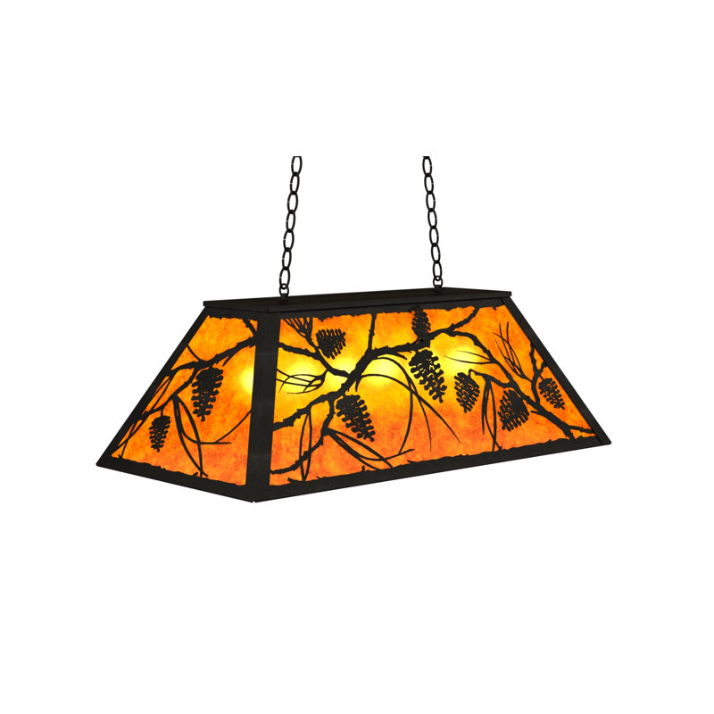 Jacklyn 6 - Light Pendant, Amber, Textured Black