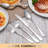 50 Piece Silverware Set Service for 10, Mirror Polished Cutlery Utensil Set