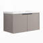 Meuble-lavabo mural 36 po avec lavabo en résine et 2 portes à fermeture en douceur-553293462