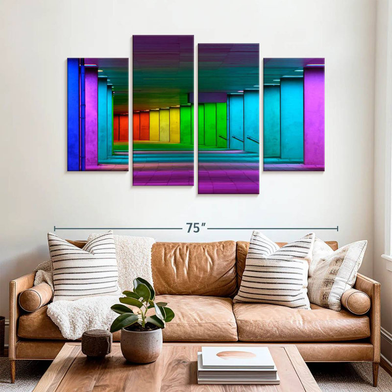 Lilie Rotterdam Rainbow Tunnel, 42" H x 68" W