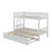 Twin Over Twin Pull-Out Bunk Bed With Trundle-347881596