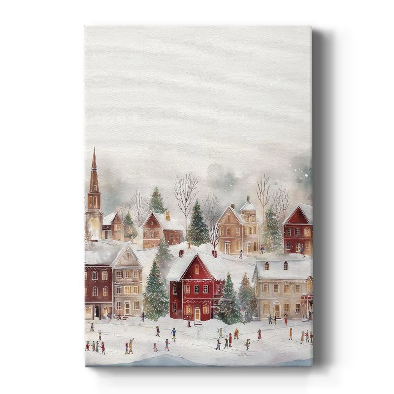 Toile tendue vert givré Frostlit Evergreen, H 27 po x l 18 po