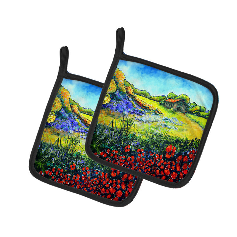 Caroline's Treasures Martin Welch New Artwork Polyester Potholder Set