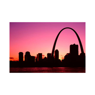 USA, Missouri, St Louis, Sunset - Wrapped Canvas Print