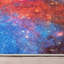  Tapis abstrait multicolore à tissage plat multicolore Celestial Space Supernova 5 pi 3 po x 7 pi 3 po