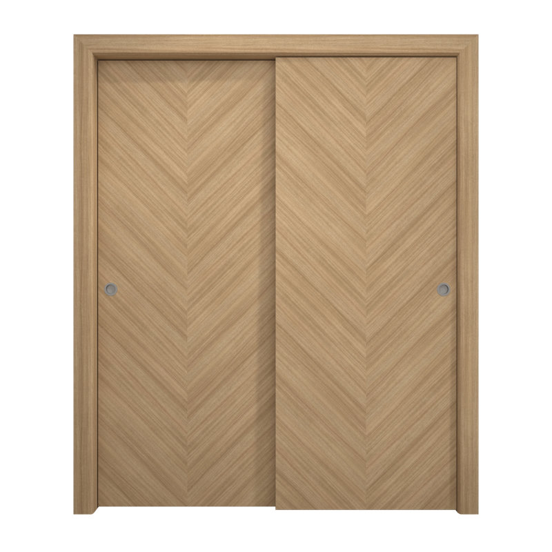 Portes coulissantes pour garde-robe coulissantes | Ego 5005 | Ensemble de quincaillerie Rails | Portes de garde-robe de chambre en bois massif