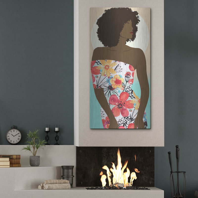  «You Go Woman 2» par Alonzo Saunders, art mural en métal, 24 po x 48 po, H 48 po x l 24 po