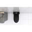 Toilette noir mat avec double chasse puissante, 1,1 et 1,6, conception à jupe pour un nettoyage facile de la décoration de salle de bain moderne-121692447