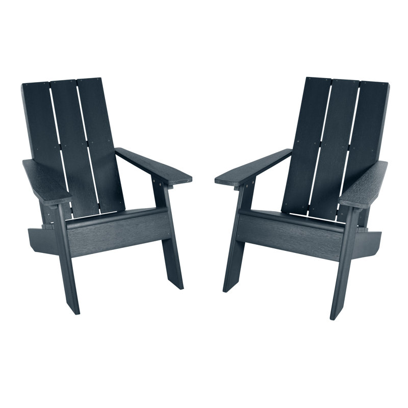 Chaise Adirondack en plastique Byrnes, Bleu fédéral