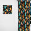 Motif éclectique de plumes de Boho - Rideau abstrait Boho - Rideau abstrait obscurcissant - 1 panneau-107564248