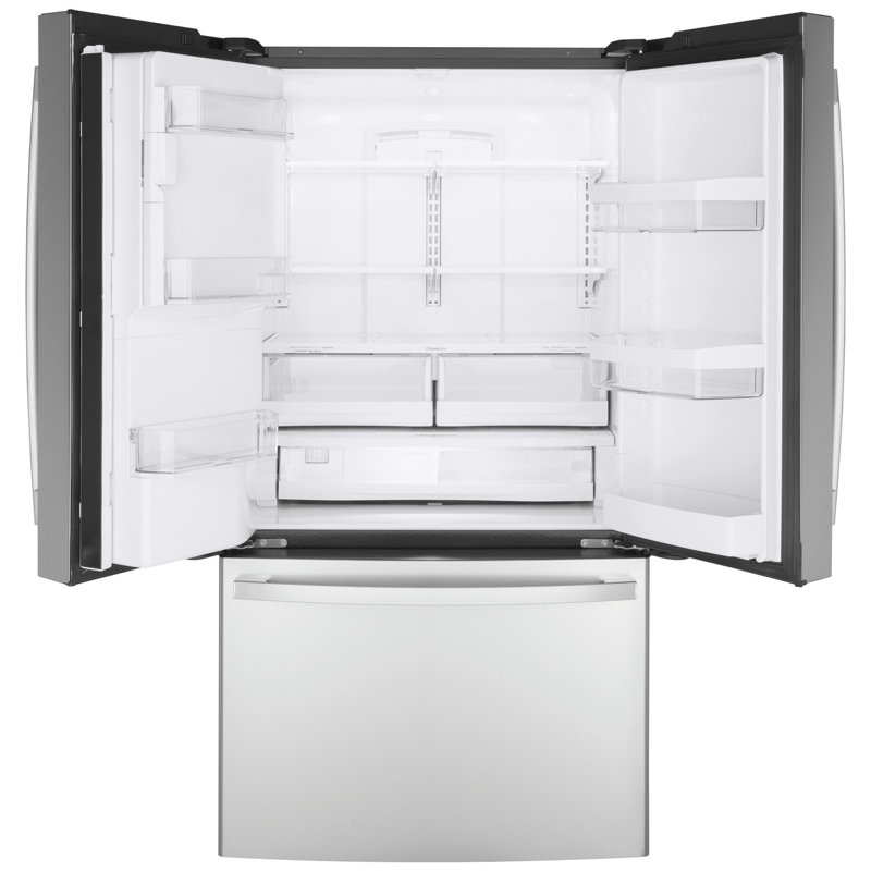 GE 36" Counter Depth French Door 22.1 cu. ft. Smart Refrigerator with Fingerprint Resistant Finish, Stainless Steel