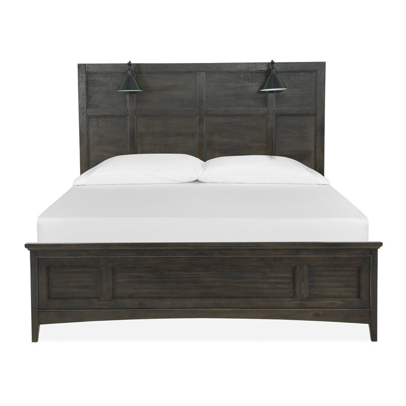 Holton Queen Lamp Panel Bed, Queen, Dovetail Gray