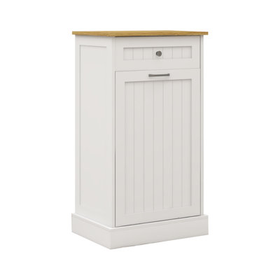 Armoire à déchets inclinable à un tiroir et un compartiment