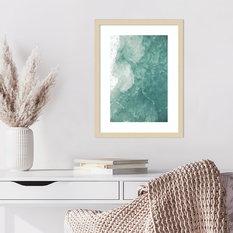 Impression sur toile encadrée «Daisey Oceano» par Shot par Clint Wood, Brun, H 21 po x l 16 po