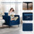 Shalon Velvet Upholstered Accent Chair with Cushion & Metal Legs-119018466