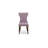 9 Piece Dining Table Set Includes a Rectangle Dining Room Table with X-Legs and 8 Dahlia Linen Fabric Upholstered Parson Chairs, Distressed Jacobean Finish.-1414228270-1414228271-1414228267