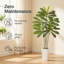 Arbre tropical artificiel artificiel de 6 pi avec plante blanche Dracaena