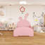 Lit princesse tapissier en bois avec tête de lit et pied de lit-175125706