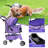Pet Stroller 3-Wheel Foldable Cat Stroller Weatherproof Portable Travel Dog Stroller with Breathable Mesh Cover Cup Holder & Storage Basket for Small Medium Pets-57840363
