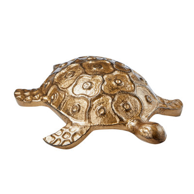 Turtle Garden Decor Antique Brass Aluminum Everyday