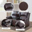 Canapé inclinable 69 po en cuir Vegan-1873966243