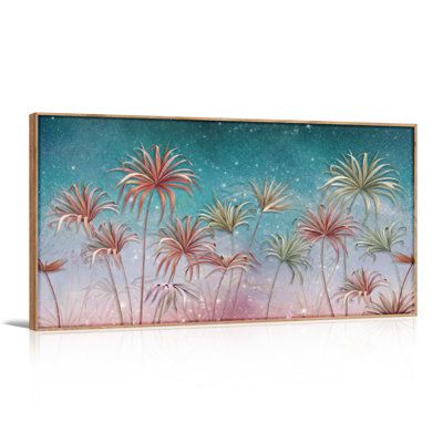 Starry Palm Canvas Wall Art Oil Painting Print Set Of 1