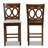 Upholstered Counter Stool with Solid Wood Frame