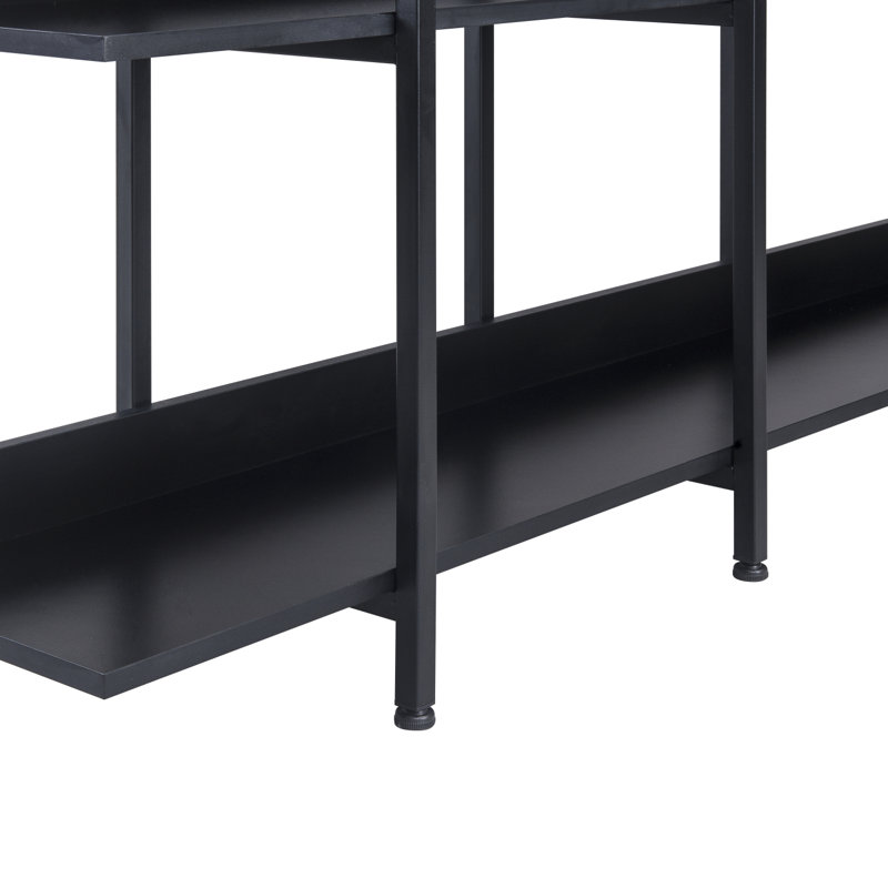 [VIDEO] 5 Tier Bookcase Home Office Open Bookshelf, Vintage Industrial Style Shelf With Metal Frame, MDF Board (Old Sku:WF286176AAB)