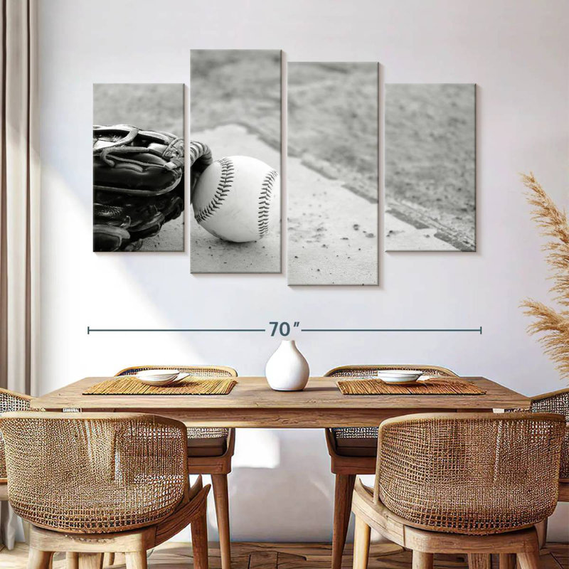 Glove And Baseball, 42" H x 68" W