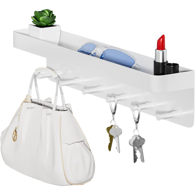 Gloriann Metal Wall Organizer, White