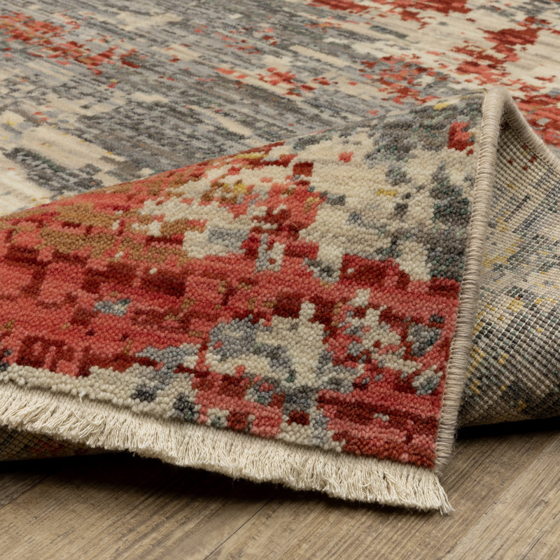 Japhenia Abstract Indoor Rug, Rectangle 5'3" x 7'6"