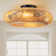 Aadhyasri 20" Rattan Caged Ceiling Fan With Light Kit And Remote Control