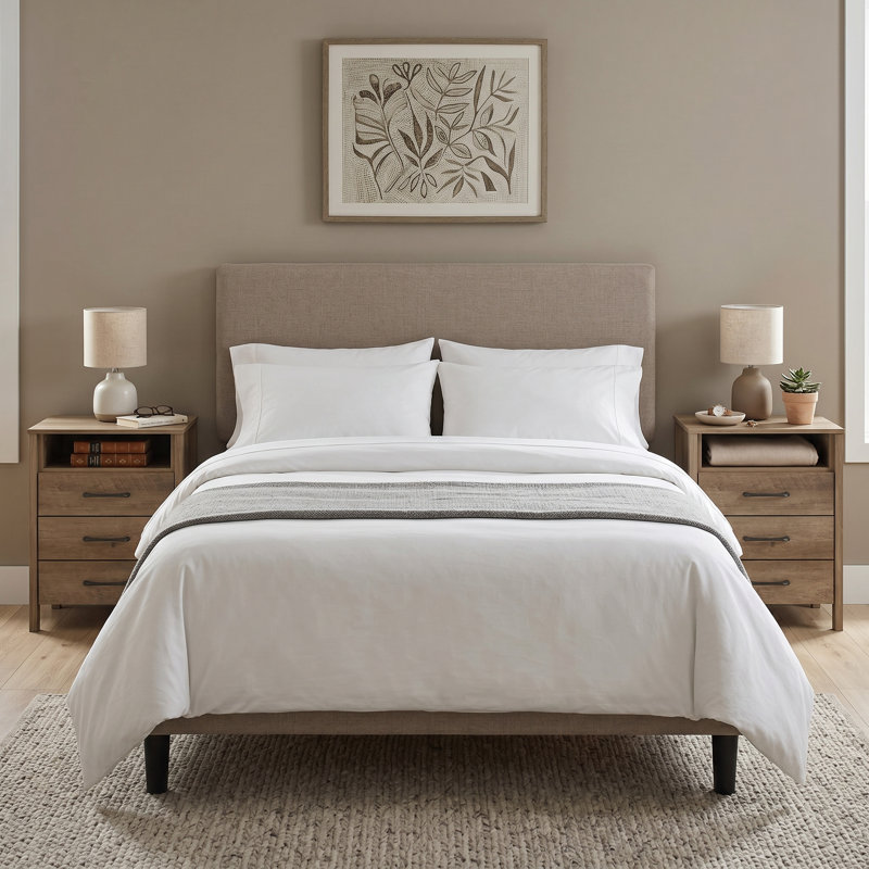 Allysyn Modern 26.1" H 3-Drawer Nightstand, Knotty Oak