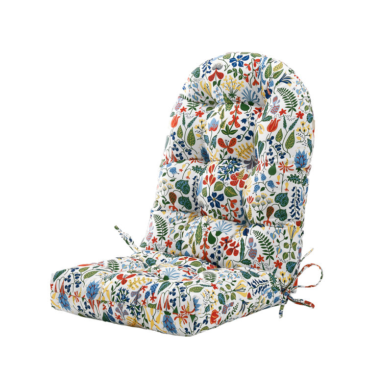 Coussin de chaise de patio extérieur / intérieur pour Adirondack 48 po x 21 po x 4 po Floar, Multicolore / confettis