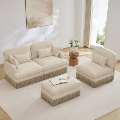 Canapé modulaire en chenille Leopard