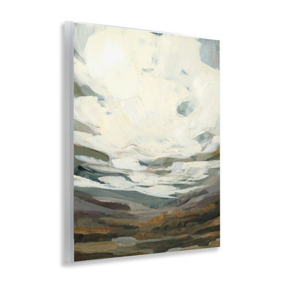 Cloudy Abstract View Wall Plaque Art by Haley Knighten