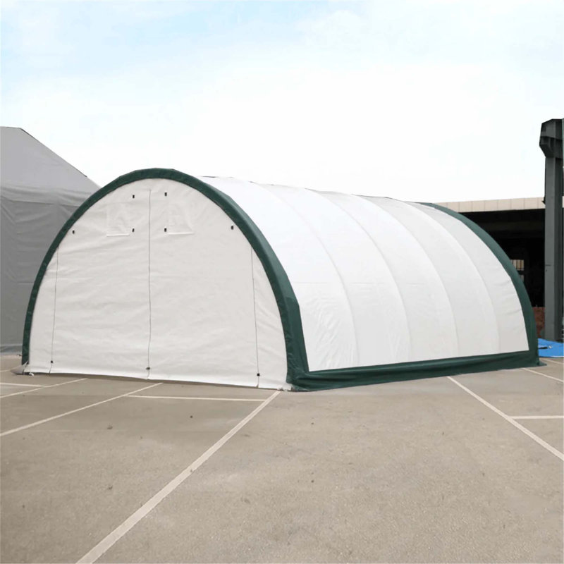 Abri de rangement à arche simple, H 144 po x l 360 po x P 240 po