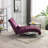 Leisure Concubine Sofa With Acrylic Feet Sleeper Chair Bedroom Chair Upholstered Chair-511365682
