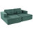 Boneless Double Sofa Bed With 2 Pillows, Perfect For Living Rooms, Apartments, Offices-781902980